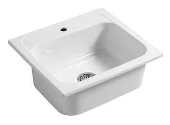 Раковина керамическая Disegno Ceramica Landscape LP06053101 60х50 накладная цвет белый