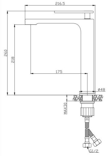 Смеситель для раковины Cezares MOMENTO MOMENTO-LC-01-W0 на столешницу хром - фото 2