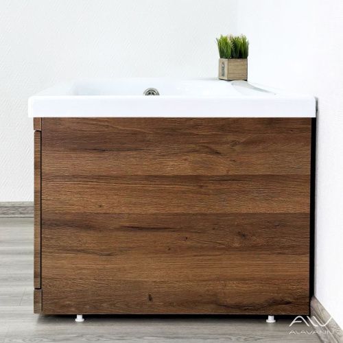 Экран под ванну Alavann Rita 75 см ALV0768003 торцевой МДФ коричневый - фото 2