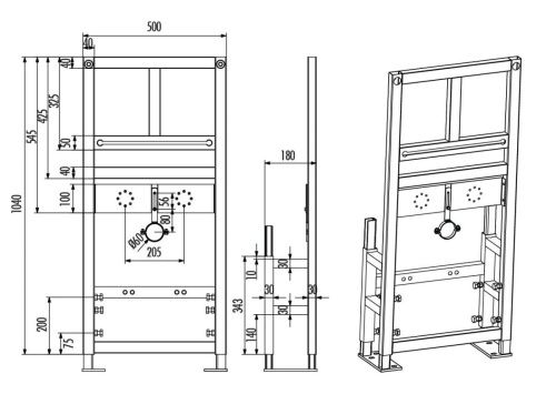 Инсталляция для раковины Creavit GLM100.00 - фото 2