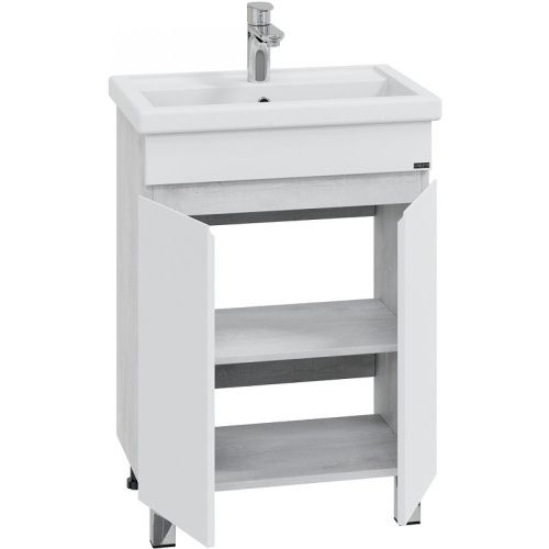 Тумба под раковину СанТа Марс 700408 60х40 напольная цвет белый - фото 2