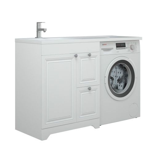 Тумба под раковину Corozo Леон SD-00000726 70х50 напольная цвет белый - фото 4