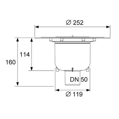 Сифон для душевого трапа Tece TECEdrainpoint S 3601600