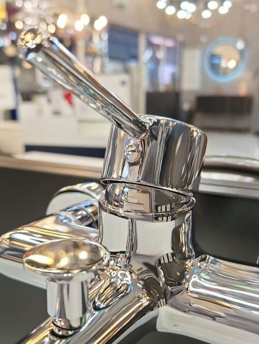 Смеситель для ванны AltroBagno Intento AltroBagnoIntento0218Cr настенный хром - фото 5