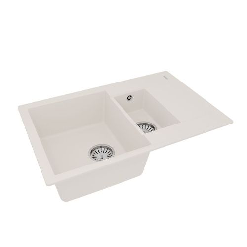 Кухонная мойка LeMark Ramza 760 9910040 75х50 цвет белый поверхность матовая - фото 2