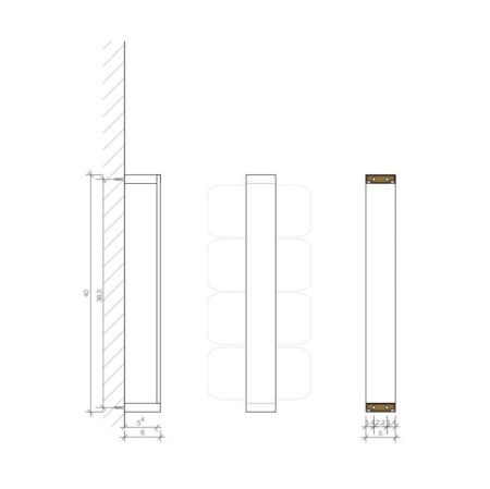 Полотенцедержатель Decor Walther Brick 592200