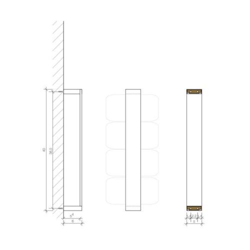 Полотенцедержатель Decor Walther Brick 592200 - фото 2