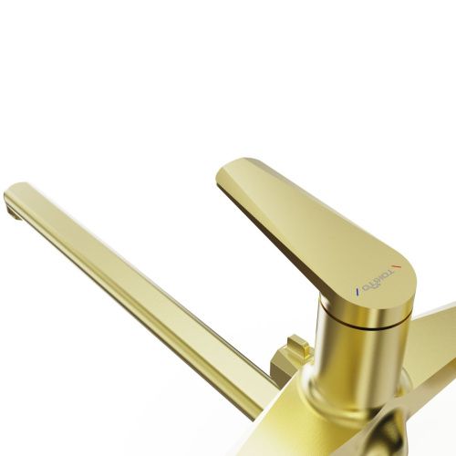 Смеситель для ванны Tokito KIN TOK-KIN-1015 настенный золото - фото 4