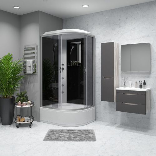 Душевая кабина Niagara Classic 25101434LG 120х80 асимметричная с крышей ориентация левая - фото 3