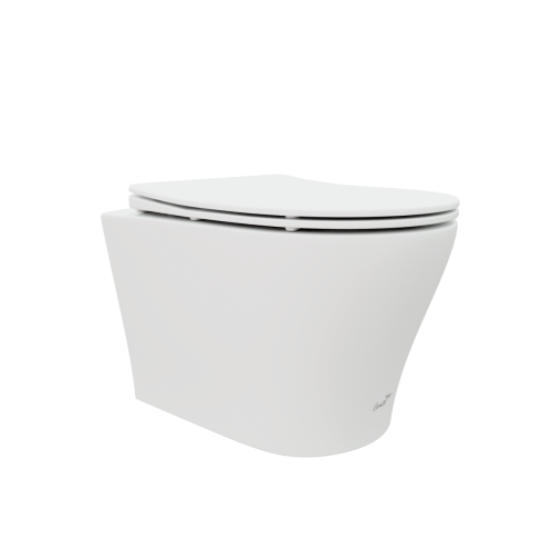 Унитаз подвесной Cerutti SPA CT9245 белый с сиденьем микролифт безободковый каскадный смыв - фото 5