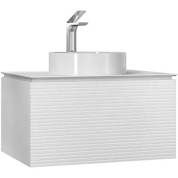 Тумба под раковину Jorno STONE Stn.01.80/P/W/JR 50х40 подвесная цвет белый