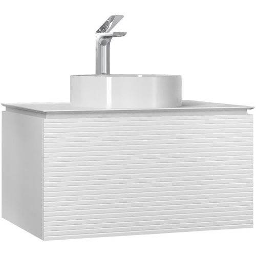 Тумба под раковину Jorno STONE Stn.01.80/P/W/JR 50х40 подвесная цвет белый