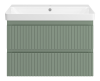 Тумба под раковину Brevita Victory VIC-09080-0802Я 80х50 подвесная цвет зеленый