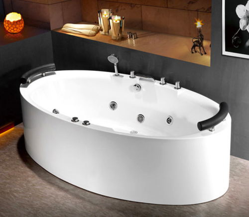 Ванна акриловая Frank 2018114 200х110 отдельностоящая овальная с каркасом - фото 3