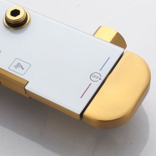 Душевая стойка Shevanik S4726G настенная цвет золото - фото 5