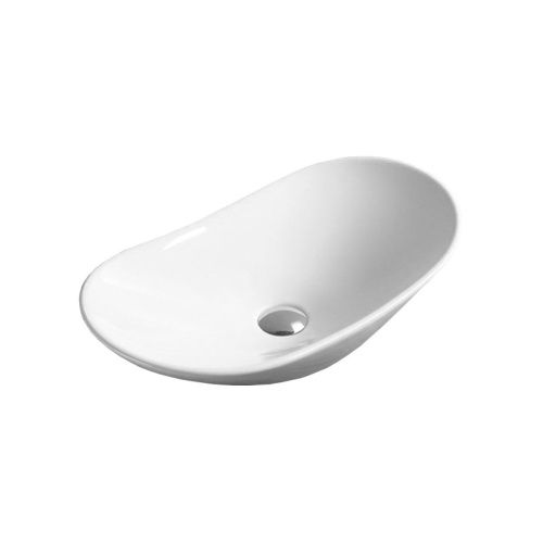 Раковина из сантехнического фарфора Vincea VBS-508 60х40 накладная цвет белый без отверстий под смеситель - фото 2