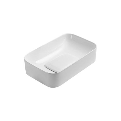 Раковина из сантехнического фарфора Vincea VBS-50450 50х40 накладная цвет белый без отверстий под смеситель - фото 2