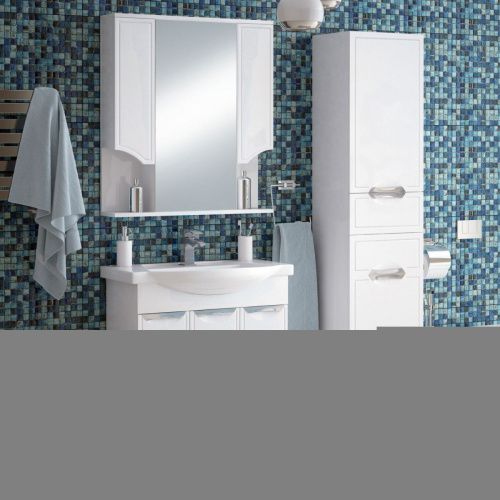 Шкаф-пенал Corozo Монро SD-00000690 40х190 напольный цвет белый - фото 3