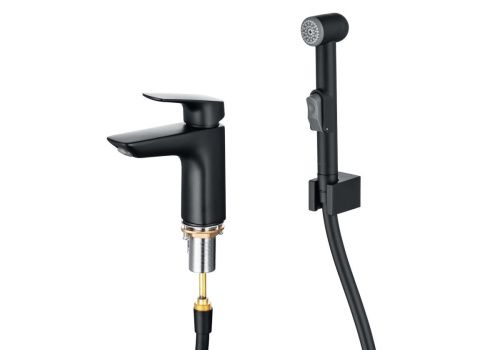 Смеситель Aquatek ВЕГА AQ1012MB на раковину черный