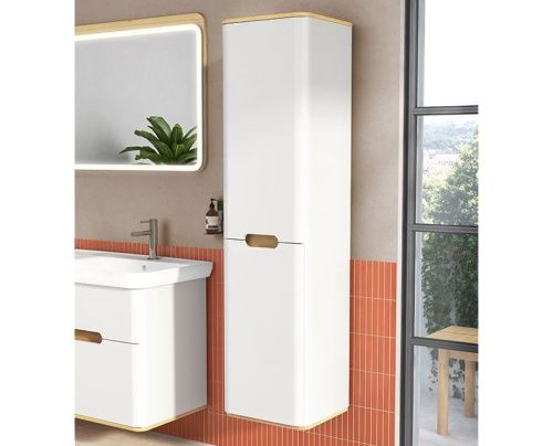 Шкаф-пенал Vitra Sento 60854 40х160 подвесной цвет белый - фото 2