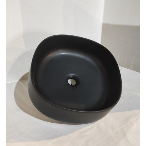 Раковина керамическая White Ceramic Jumper W072705 40х40 накладная цвет черный - фото 3