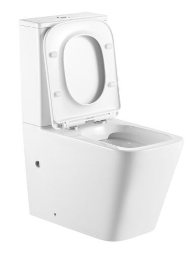 Унитаз-компакт напольный с бачком Iberica Blanca Toledo alto IB.TLA.121.1B1 белый с сиденьем микролифт безободковый каскадный смыв - фото 4
