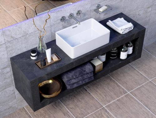 Раковина керамическая Allen Brau Fantasy 4.11002.20 50х30 накладная цвет белый без отверстий под смеситель - фото 3