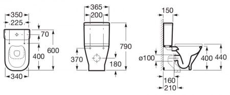 Бачок для унитаза Roca The gap 7341730000