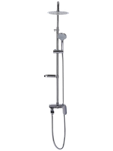 Душевая стойка River CRATER 10000002968 настенная цвет хром - фото 2