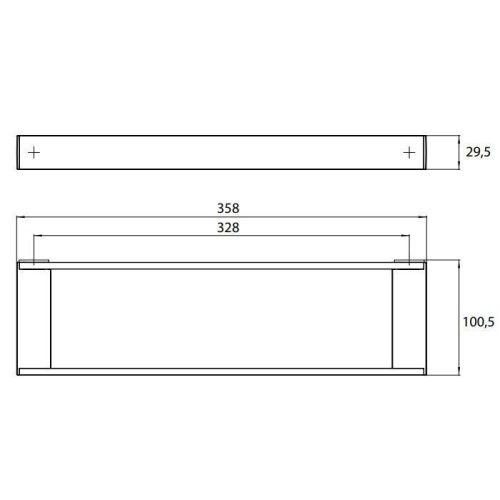Рейлинговая система для аксессуаров Emco Liaison 1866 001 36 - фото 2