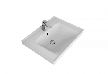 Раковина керамическая Art&Max TECHNO 641587 60х50 подвесная цвет белый