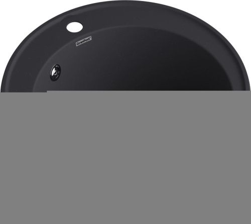 Кухонная мойка Granfest Quarz 08 черный 50х50 цвет черный поверхность матовая - фото 2