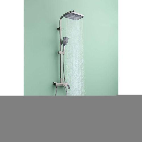 Душевая стойка Raglo R02 R02.24.09 настенная цвет серый - фото 3