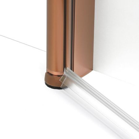 Душевая дверь New Trendy NEW SOLEO Copper brushed D-0493A 70х195 стекло прозрачное профиль медь