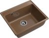 Кухонная мойка Granfest Vertex V-580 терракот 60х50 цвет коричневый поверхность матовая