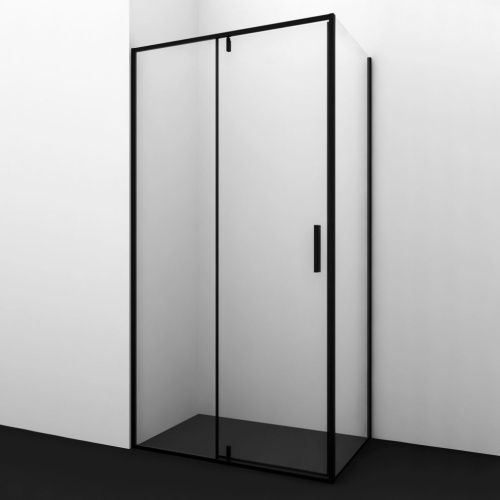 Душевой уголок Wasserkraft 74P03 90х90 стекло прозрачное профиль черный без поддона - фото 3