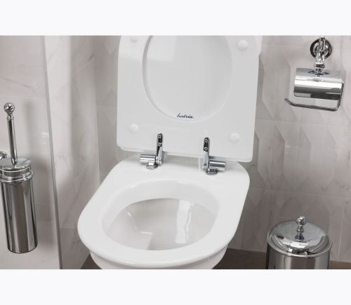 Чаша унитаза приставная Hatria DOLCEVITA YXXP01 цвет белый без бачка и сиденья душевой смыв - фото 2