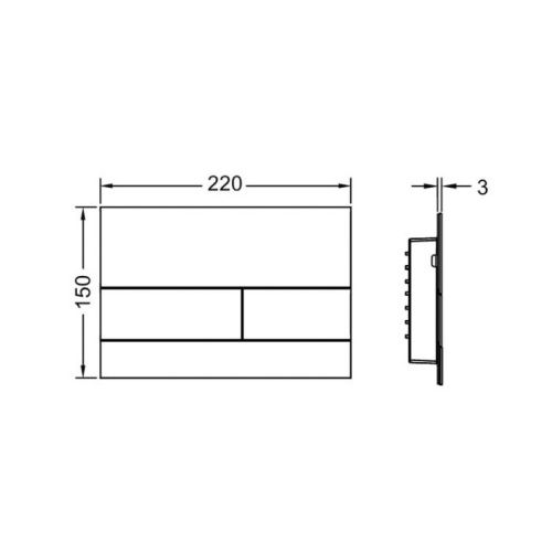 Клавиша смыва механическая Tece TECEsquare 9240843 цвет никель - фото 2