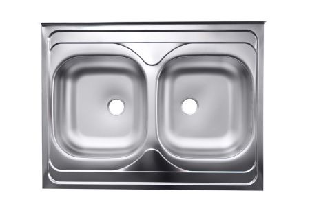 Кухонная мойка Ukinox Стандарт STM800.600 20--6C 3C- 80х60 цвет нержавеющая сталь поверхность матовая