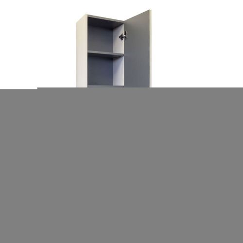 Шкаф-пенал Comforty Касабланка 00-00017851CF 40х160 подвесной цвет серый - фото 4