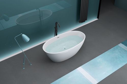 Ванна акриловая Art&Max AM-599-1700-800 170х80 отдельностоящая овальная - фото 5