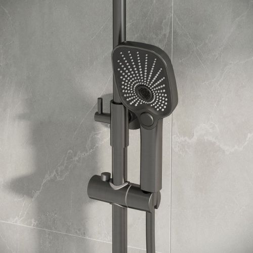 Душевая стойка Grossman Pragma 500.K35.03.420 настенная цвет черный - фото 5