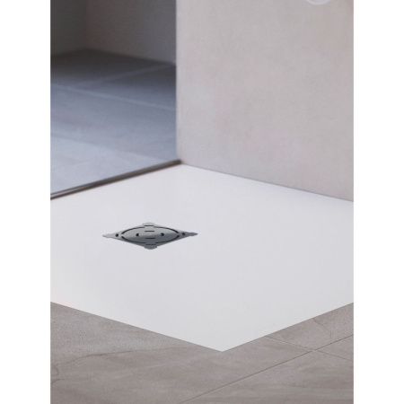 Душевой поддон из искусственного камня RGW Stone Tray 16152010-01 100х100 белый без ножек
