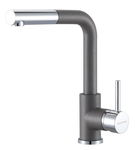 Смеситель для кухни Paulmark KASSEL Ka214311-402 на мойку хром/серый