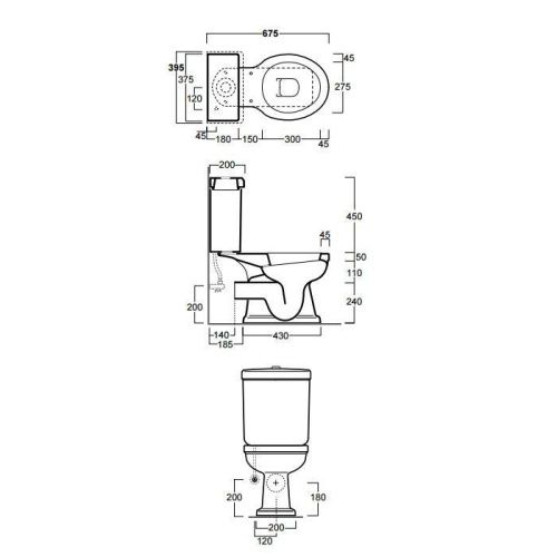 Чаша унитаза напольная Simas Londra LO931bi цвет белый без бачка без сиденья каскадный смыв - фото 2