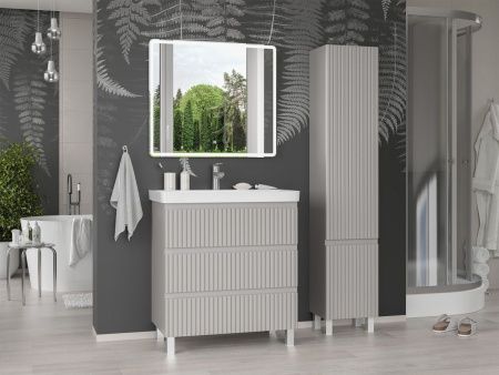 Тумба под раковину Brevita Victory VIC-07080-50-03Я 80х50 напольная цвет серый