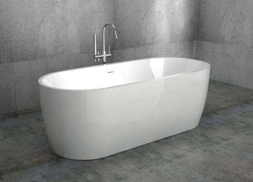 Ванна акриловая Abber AB9219 175х80 отдельностоящая овальная с каркасом - фото 2