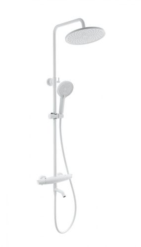 Душевая стойка Wonzon & Woghand Capsule WW-B3031-A3-MW настенная цвет белый с термостатом