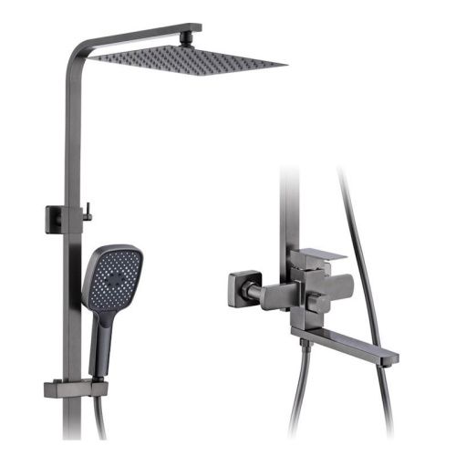 Душевая стойка ProHanss P30.24.09 настенная цвет серый - фото 2