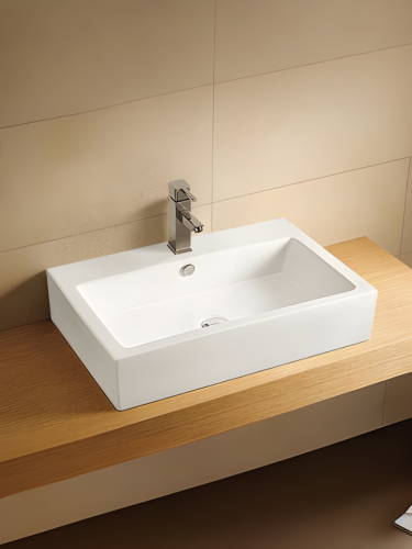 Раковина из сантехнического фаянса WeltWasser WW SK 10000003922 40 см накладная цвет белый 1 отверстие под смеситель - фото 2